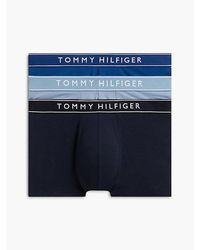 Tommy Hilfiger - 3 Pack Essential Logo Waistband Trunks - Lyst