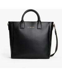 Tommy Hilfiger - Borsa Tote Casual Con Tracolla E Logo - Lyst