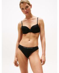 Tommy Hilfiger - Reggiseno A Mezza Coppa Con Pizzo - Lyst
