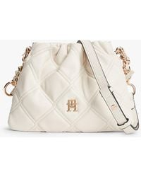 Tommy Hilfiger - Quilted Chain Th Monogram Crossbody Bag - Lyst