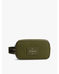 Tommy Hilfiger - Kulturbeutel Aus Textil Mit Logo-Patch - Lyst