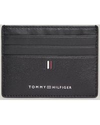Tommy Hilfiger - Porte-cartes en cuir à logo - Lyst