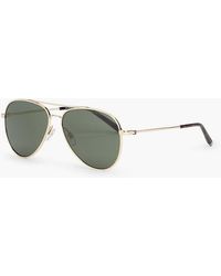 Tommy Hilfiger - Stainless Steel Aviator Sunglasses - Lyst