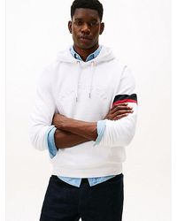 Tommy Hilfiger - Fleece Hoodie Met Logo - Lyst