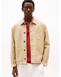 Tommy Hilfiger - Utility-Jack Met Linnen - Lyst