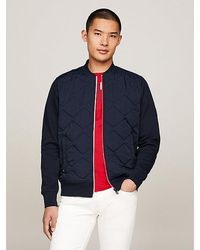 Tommy Hilfiger - Plus Quilted Bomberjack Met Colour-blocking - Lyst