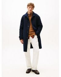 Tommy Hilfiger - Smart Casual Relaxed Fit Mantel Mit Kaschmir - Lyst