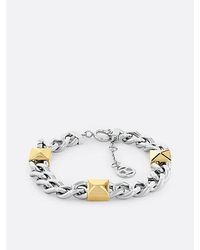 Tommy Hilfiger - Two-Tone Curb Chain Bracelet - Lyst