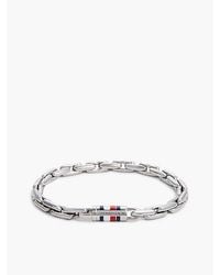 Tommy Hilfiger - Stainless Steel Box Chain Bracelet - Lyst