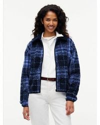 Tommy Hilfiger - Teddy Fleece Boxy Zip Thru Sweatshirt - Lyst