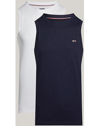 Tommy Hilfiger - Pack de 2 camisetas sin mangas de corte slim - Lyst
