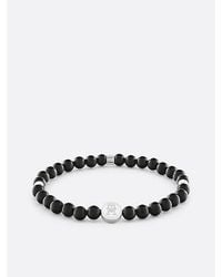 Tommy Hilfiger - Armband Aus Onyx-Perlen Mit Th-Monogramm - Lyst