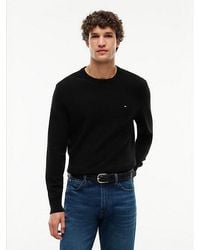 Tommy Hilfiger - Textured Knit Crew Neck Jumper - Lyst