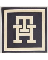 Tommy Hilfiger - Pañuelo cuadrado de seda con monograma TH - Lyst