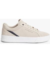 Tommy Hilfiger - Suede Court Trainers - Lyst