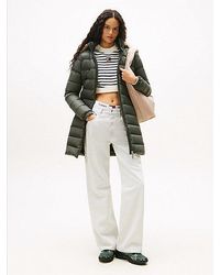 Tommy Hilfiger - Shiny Water Repellent Down Puffer Coat - Lyst