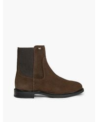 Tommy Hilfiger - Suede Enamel Flag Chelsea Boots - Lyst