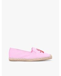 Tommy Hilfiger - Logo Embroidery Canvas Espadrilles - Lyst