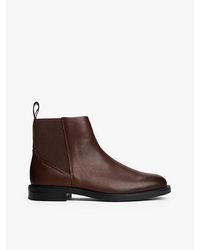 Tommy Hilfiger - Chelsea-Boot Aus Leder Mit Reißverschluss - Lyst