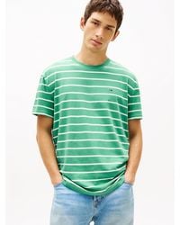 Tommy Hilfiger - Tommy Flag Stripe Jersey T-Shirt - Lyst