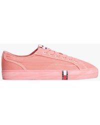 Tommy Hilfiger - Archive Flag Stripe Washed Canvas Trainers - Lyst