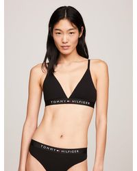 Tommy Hilfiger - Unlined Logo Underband Triangle Bra - Lyst