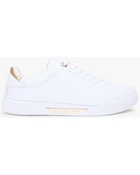 Tommy Hilfiger - Leather Logo Plaque Court Trainers - Lyst