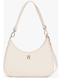 Tommy Hilfiger - Th Monogram Plaque Shoulder Bag - Lyst