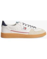 Tommy Hilfiger - The Greenwich Logo Leather Trainers - Lyst