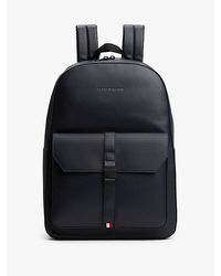 Tommy Hilfiger - Kuppelförmiger Rucksack Mit Logo Aus Metall - Lyst