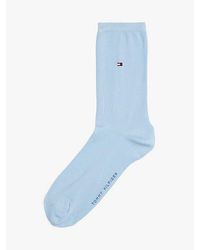 Tommy Hilfiger - 1Er-Pack Bestickte Flag-Socken Mit Seide - Lyst