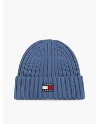 Tommy Hilfiger - Tommy Jeans Heritage Logo Rib Knit Beanie - Lyst