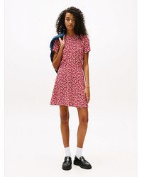 Tommy Hilfiger - Slim Minijurk Met Keyhole Op De Rug - Lyst