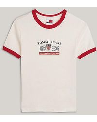 Tommy Hilfiger - Tommy Jeans International Games Kontrast-T-Shirt - Lyst