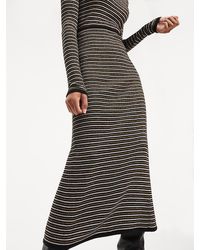 Tommy Hilfiger Zendaya Ribgebreide Rok Met Metallic Detail