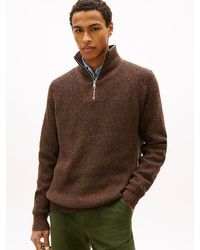 Tommy Hilfiger - Fisherman Rib-knit Relaxed Jumper With Wool - Lyst