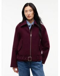 Tommy Hilfiger - Tommy Jeans Wool Blend Belted Relaxed Jacket - Lyst