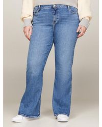 Tommy Hilfiger - Curve High Rise Bootcut Jeans Met Fading - Lyst