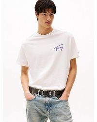 Tommy Hilfiger - Relaxed Fit T-Shirt Met Logo Op De Achterkant - Lyst