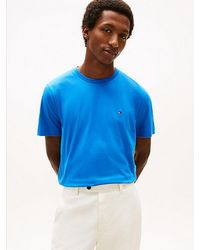 Tommy Hilfiger - Flag Embroidery Crew Neck T-Shirt - Lyst