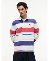 Tommy Hilfiger - Relaxed Fit Mixed Stripe Rugby Shirt - Lyst
