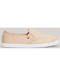 Tommy Hilfiger - Essential Canvas Slip-on Trainers - Lyst