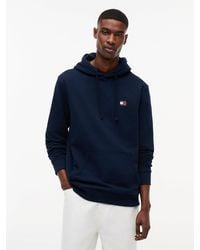 Tommy Hilfiger - Tommy Badge Brushed Fleece Hoody - Lyst