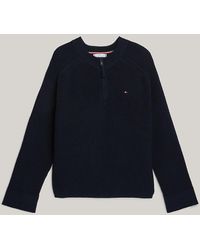 Tommy Hilfiger - Adaptive Relaxed Half-zip Jumper - Lyst