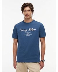 Tommy Hilfiger - Textured Logo Jersey T-Shirt - Lyst