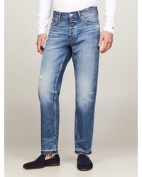 Tommy Hilfiger - Moore Raw Hem Straight Tapered Jeans - Lyst