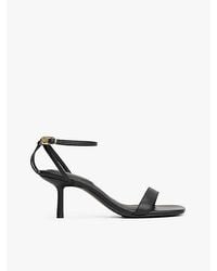 Tommy Hilfiger - Leren Pump Met Kitten Heel En Knoopdetail - Lyst