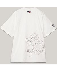 Tommy Hilfiger - Tommy X Clot Uniseks T-shirt Met Draakpatroon - Lyst