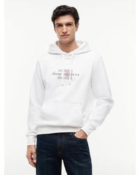 Tommy Hilfiger - Flag Graphic Terry Drawstring Hoody - Lyst
