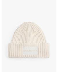 Tommy Hilfiger - Tonal Logo Patch Rib-knit Beanie - Lyst